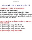 Bài giảng Kế toán quản trị - Chương 6: Đánh giá trách nhiệm quản lý