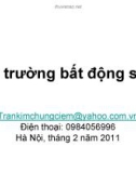 Bài giảng về Thị trường bất động sản