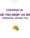 Bài giảng Thuế: Chương 7 - TS. Nguyễn Văn Nhơn