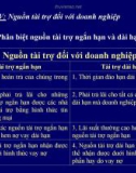 Bài giảng Quản trị tài chính doanh nghiệp ( Th.s Đinh Xuân Dũng) - Chương 5: Nguồn tài trợ đối với doanh nghiệp