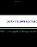 Bài giảng quản trị rủi ro tài chính - Bài 5