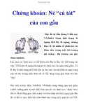 Chứng khoán: Né 'cú tát' của con gấu