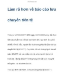 Làm rõ hơn các vấn đề về báo cáo lưu chuyển tiền tệ