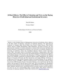 All that Glitters: The Effect of Attention and News on the Buying Behavior of Individual and Institutional Investors