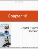 Lecture Managerial accounting: Creating value in a dynamic business environment (10th edition): Chapter 16 - Ronald W. Hilton, David E. Platt