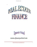 REAL ESTATE FINANCE