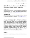 Optimal Capital Structure in Real Estate Investment: A Real Options Approach