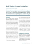 Banks' Funding Costs and Lending Rates