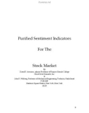 Purified Sentiment Indicators For The Stock Market