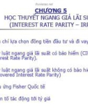 Bài giảng Tài chính quốc tế: Chương 5 - TS. Nguyễn Trọng Tài