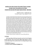 Khoảng cách giữa kỳ vọng của người sử dụng lao động và nhận thức của người học về kỹ năng và kiến thức sinh viên tốt nghiệp ngành Kế toán - Kiểm toán