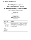 Combining option approach with logistic regression analysis to measure default risk of listed companies on Vietnamese stock market