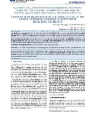 Tác động của ấn tượng thương hiệu đến lòng trung thành của khách hàng: Nghiên cứu tại Ngân hàng thương mại cổ phần Tiên Phong, chi nhánh Đồng Nai