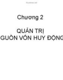 Bài giảng Quản trị kinh doanh ngân hàng: Chương 2 - TS. Lê Thẩm Dương