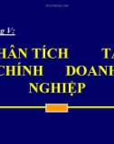 Bài giảng Quản trị tài chính doanh nghiệp ( Th.s Đinh Xuân Dũng) - Chương 5: Phân tích tài chính doanh nghiệp