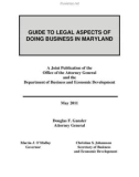 A Joint Publication of the Office of the Attorney General and the Department of Business and Economic Development