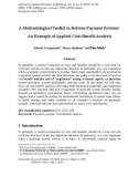 A methodological toolkit to reform payment systems: An example of applied cost-benefit analysis