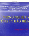 Bài giảng Quản trị tài chính doanh nghiệp bảo hiểm: Chương 3 - TS.Hồ Thủy Tiên