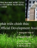 Tiểu luận: Viện trợ phát triển chính thức (ODA – Official Development Assistance)