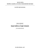 Giáo trình Bài giảng Nguyên lý kế toán: Phần 1