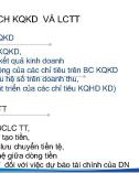 Bài giảng Phân tích báo cáo tài chính - Chương 4: Phân tích kết quả kinh doanh và lưu chuyển tiền tệ