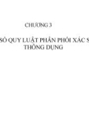 Bài giảng Xác suất thống kê - Chương 3: Một số quy luật phân phối xác suất thông dụng (Trường ĐH Thương mại)