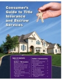 Consumer's Guide to Title Insurance and Escrow Services