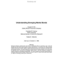 Understanding Emerging Market Bonds Claude B. Erb Liberty Mutual Insurance Company