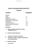 Indian Accounting Standard (Ind AS) 18 Revenue