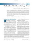 The Evolution of the Subprime Mortgage Market