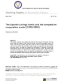 The Spanish savings banks and the competitive cooperation model (1928-2002)