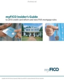 myFICO Insider's Guide to 2010 credit card reform and new FHA mortgage rules