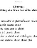 Chương 1 Những vấn đề cơ bản về tài chính