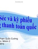 Đề tài Séc và kỳ phiếu trong thanh toán quốc tế 