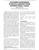 Customer experience in digital banking from international cases