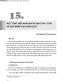 Nợ công Việt Nam giai đoạn 2014 - 2018 và giải pháp cho năm 2019