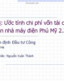 Bài giảng Thẩm định đầu tư công: Bài 8.1 - Nguyễn Xuân Thành (Năm 2021)