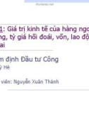 Bài giảng Thẩm định đầu tư công: Bài 11 - Nguyễn Xuân Thành (Năm 2021)