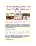 Thị trường chứng khoán Việt Nam : Từ chập chững sang đi vững