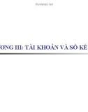 Bài giảng: Tài khoản và sổ kế toán