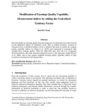 Modification of earnings quality capability measurement indices by adding the centralized tendency factor