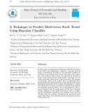 A technique to predict short-term stock trend using bayesian classifier