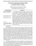 The impact of credit risk on the financial stability of commercial banks in Vietnam