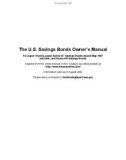 The U.S. Savings Bonds Owner's Manual