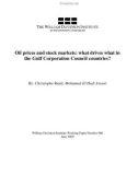 Oil prices and stock markets: what drives what in the Gulf Corporation Council countries?