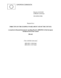 Proposal for a DIRECTIVE OF THE EUROPEAN PARLIAMENT AND OF THE COUNCIL