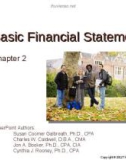 Lecture Financial Accounting (15/e) - Chapter 2: Basic Financial Statements