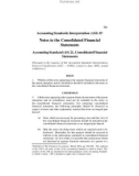 Accounting Standards Interpretations 15: Notes to the Consolidated Financial Statements