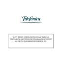 AUDIT REPORT, CONSOLIDATED ANNUAL FINANCIAL STATEMENTS, AND CONSOLIDATED MANAGEMENT REPORT ALL FOR THE YEAR ENDED DECEMBER 31, 2011