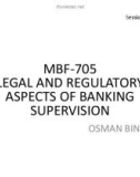 Lecture Legal and regulatory aspects of banking supervision – Chapter 2